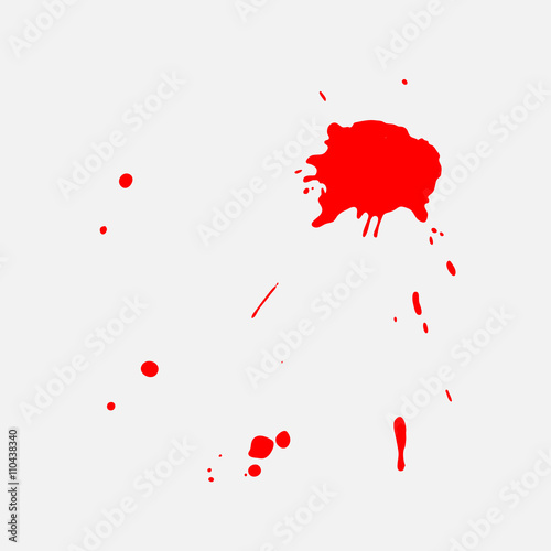 Vector red blob. eps 10