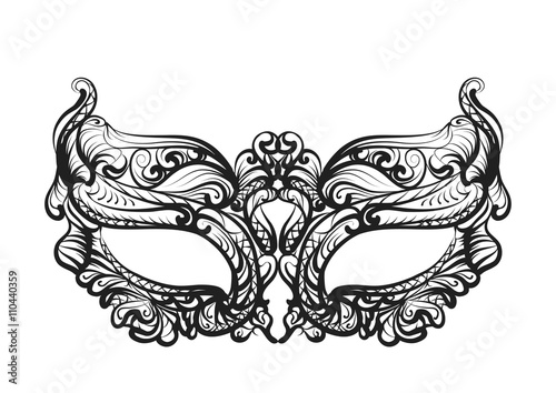mask silhouette isolated