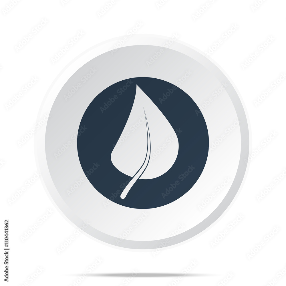Black Herbs icon on white web button Black Herbs icon on white web button