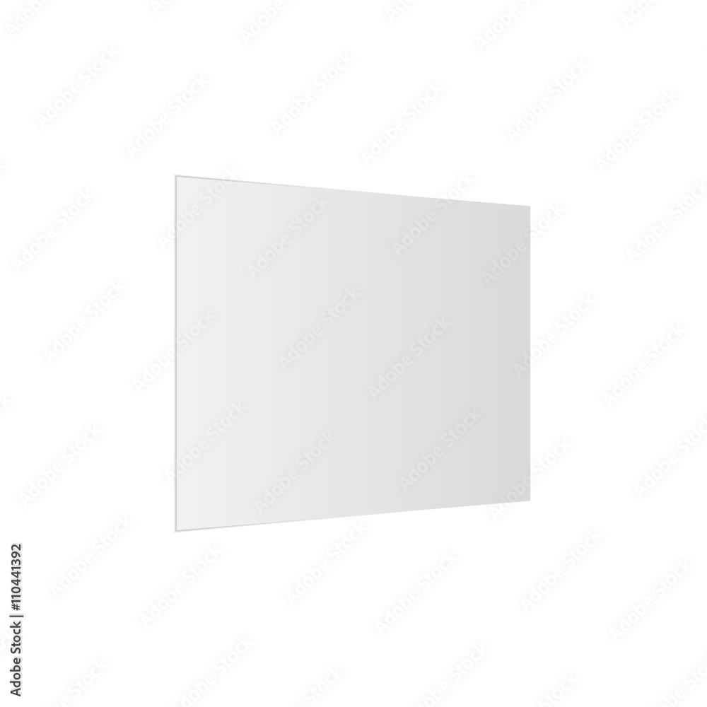 Empty paper Sheet realistic Mockup Empty paper Sheet realistic Mockup