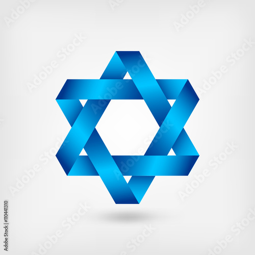 blue six-pointed star symbol