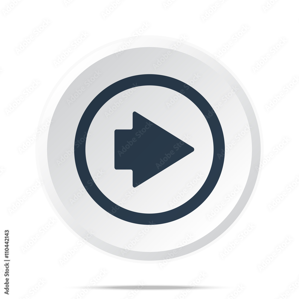 Black Arrow Right icon on white web button Black Arrow Right icon on white web button