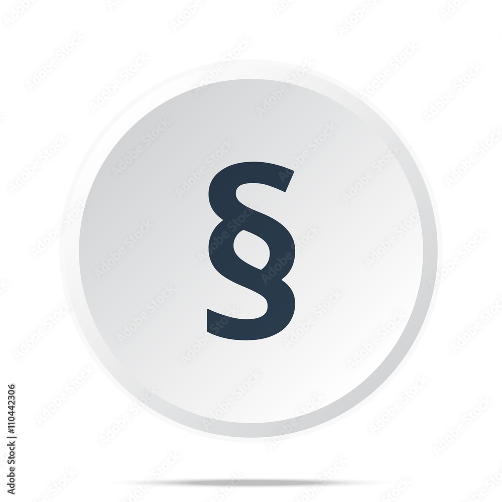 Black Paragraph icon on white web button Black Paragraph icon on white web button