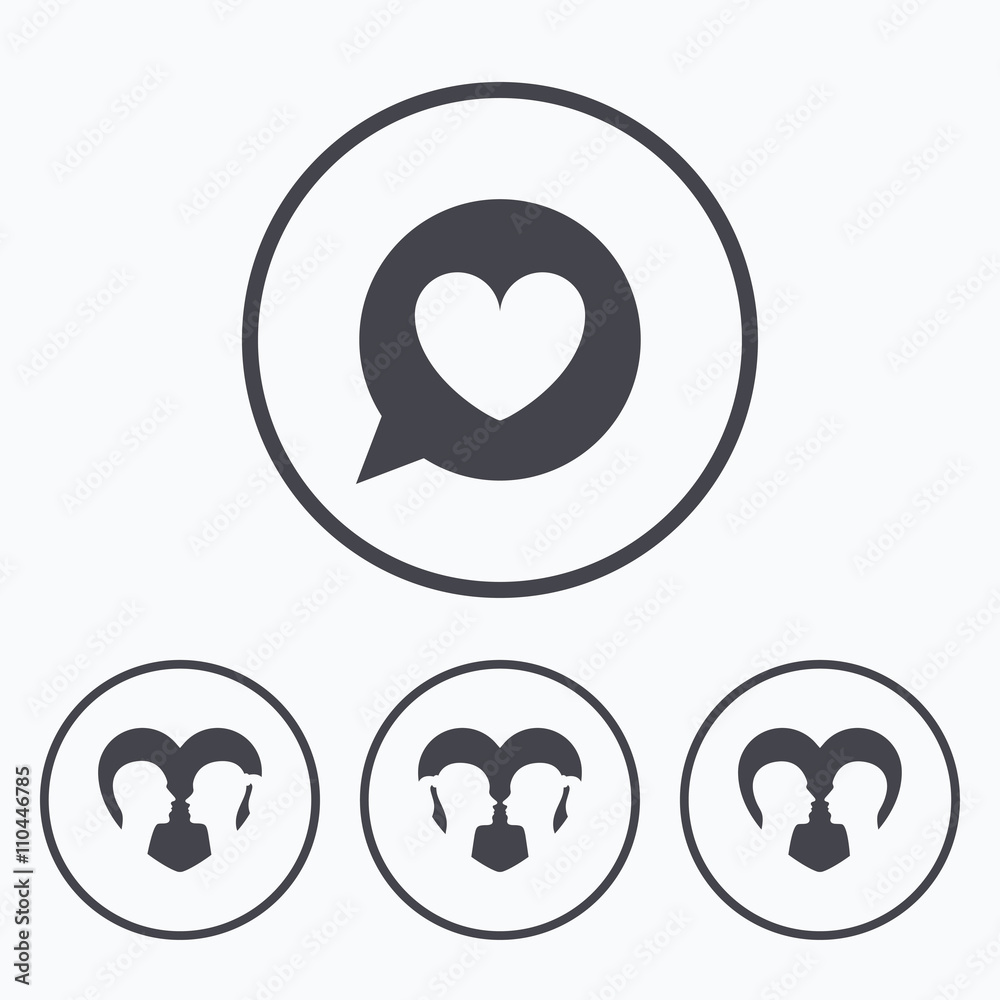 Couple love icon. Lesbian and Gay lovers signs. Couple love icon. Lesbian and Gay lovers signs.