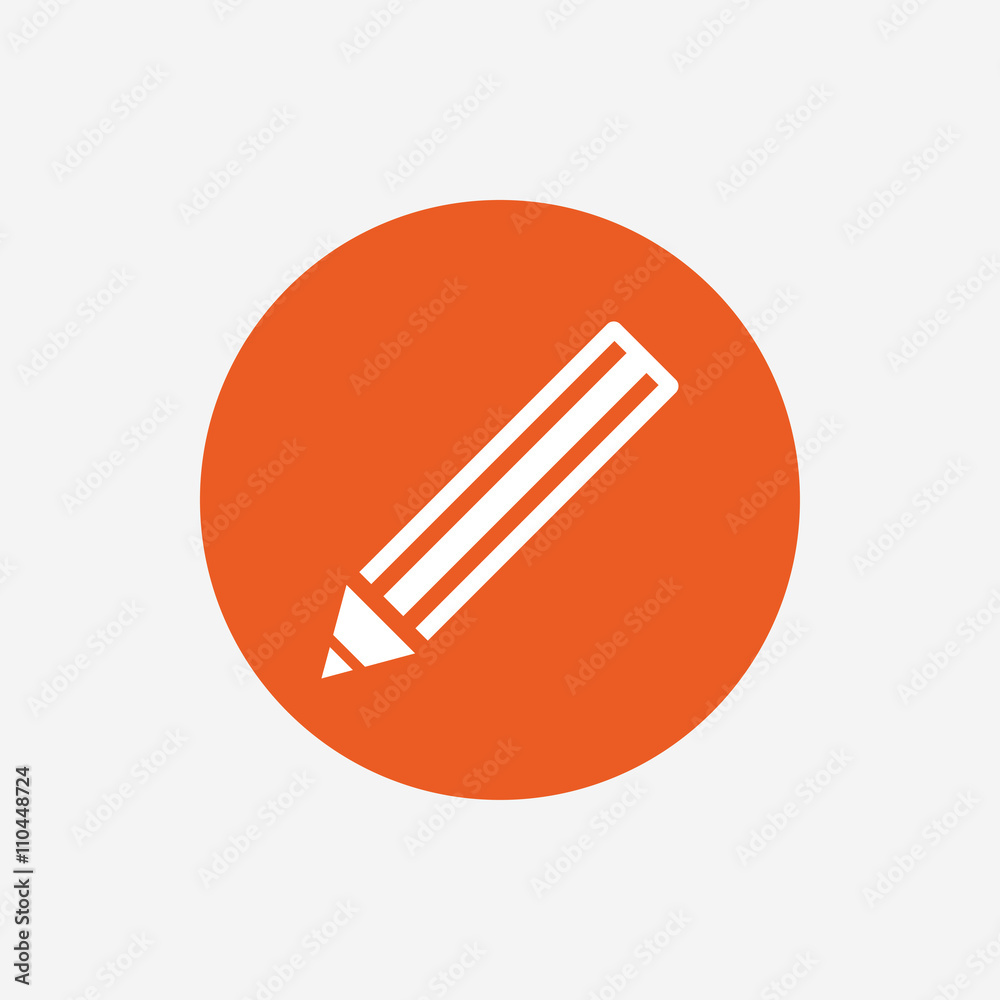 Pencil sign icon. Edit content button.