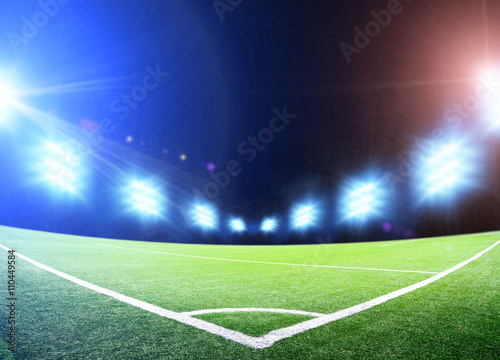 soccer field and the bright lights © Dmitry Perov