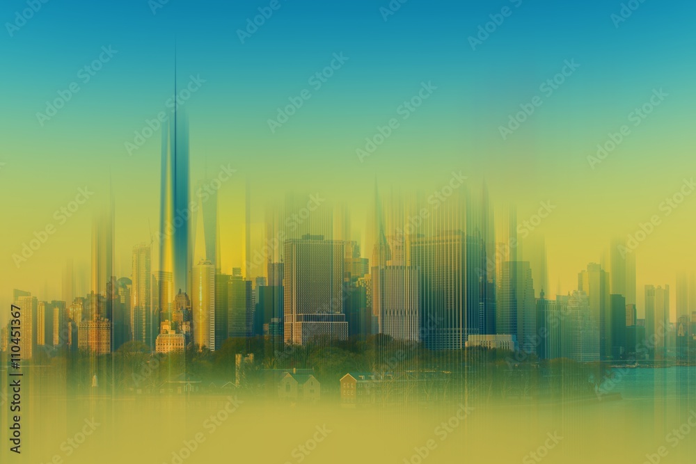 Fototapeta premium Cityscape Abstract Background