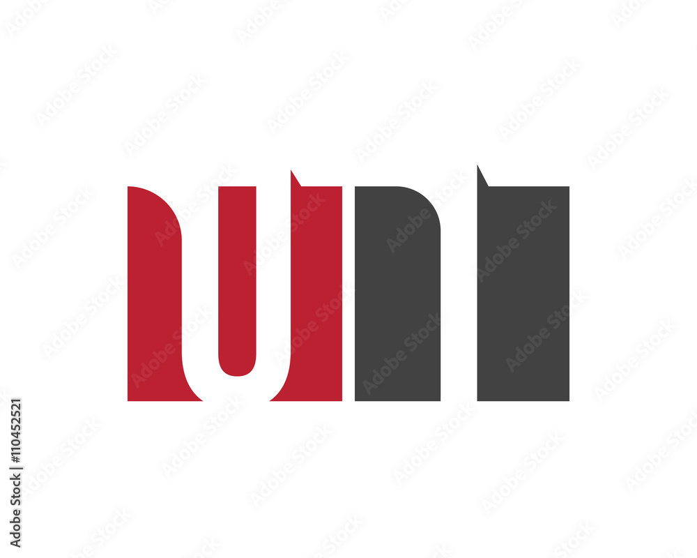 UI red square letter logo for international, innovation, institute, industry, interactive, interior UI red square letter logo for international, innovation, institute, industry, interactive, interior
