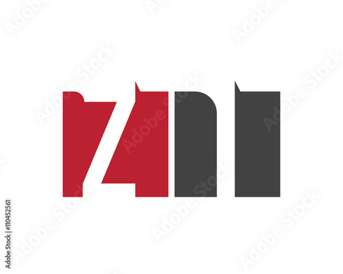 ZI red square letter logo for international, innovation, institute, industry, interactive, interior