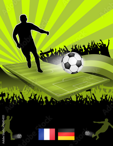 fussball plakat frankreich XIII