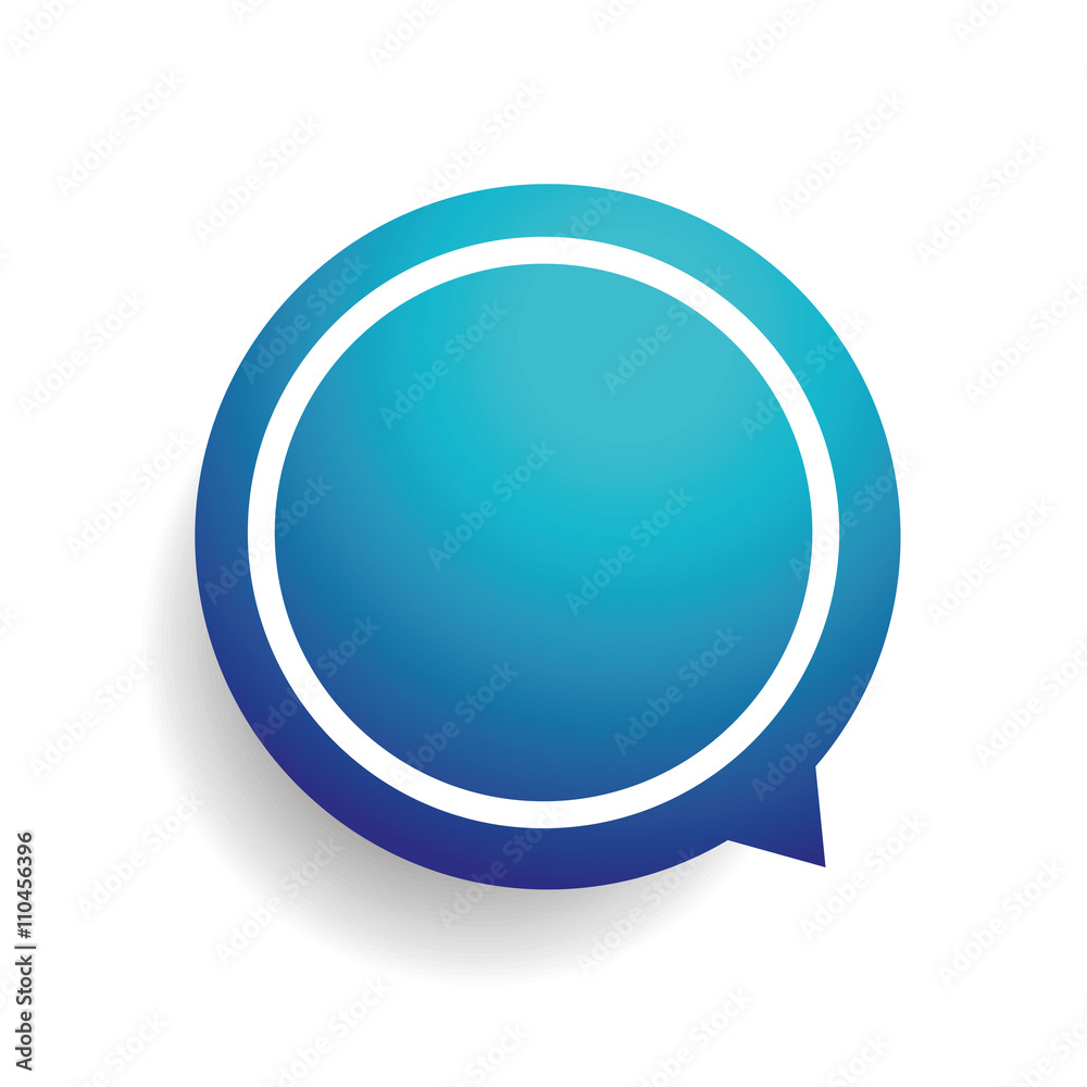 Speech bubble vector blue Speech bubble vector blue