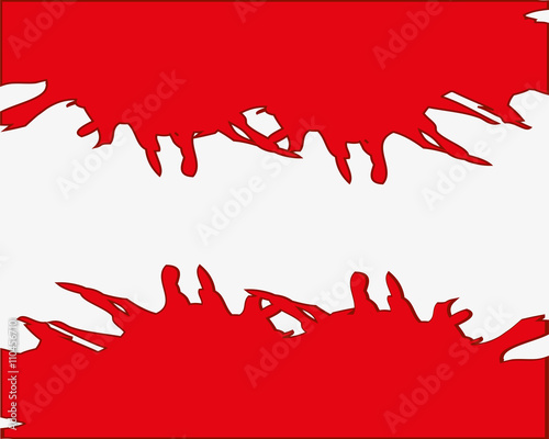 Red heel on white