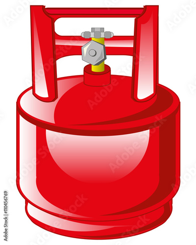 Red gas balloon