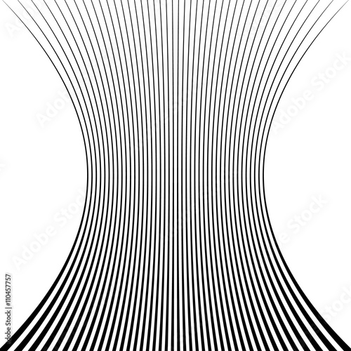 Lines with squeezed deformation effect.