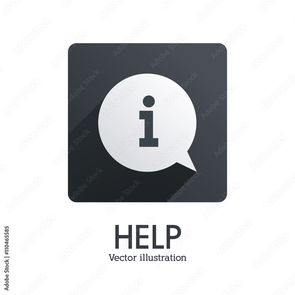 Help design. Question mark icon. Flat illustration Help design. Question mark icon. Flat illustration