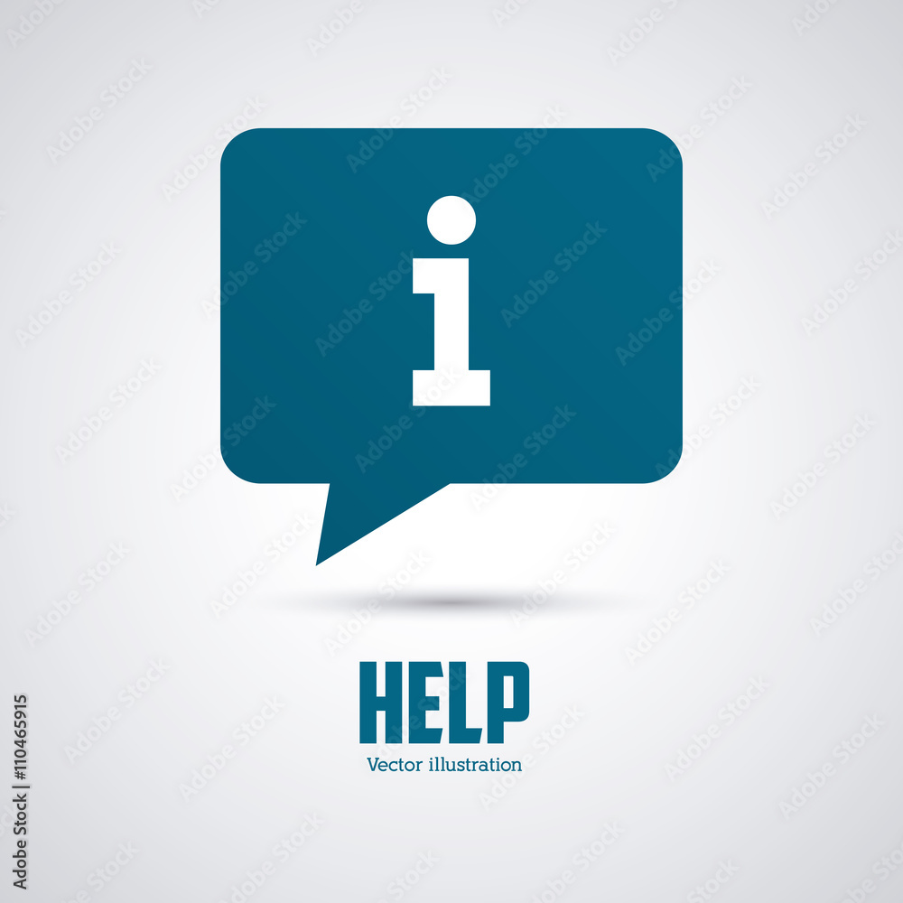 Help design. Question mark icon. Flat illustration Help design. Question mark icon. Flat illustration