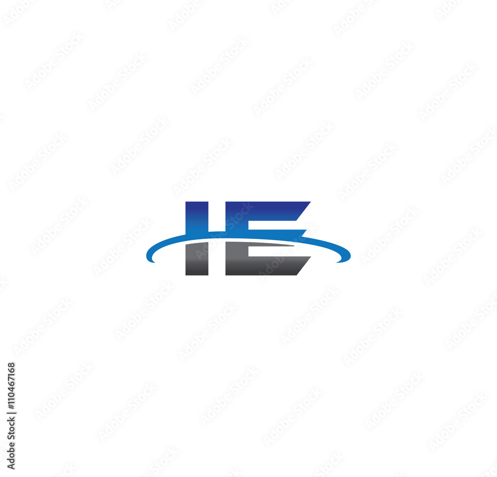 ie alphabet with swoosh grey and blue ie alphabet with swoosh grey and blue
