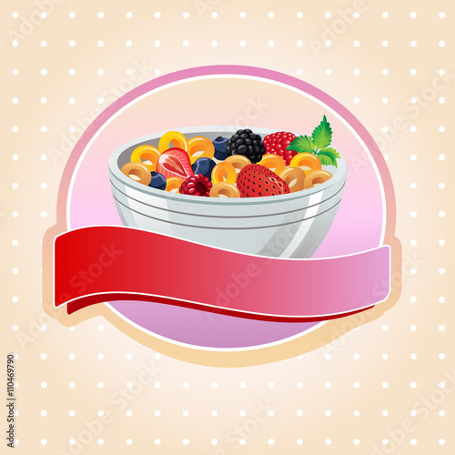 cereal label