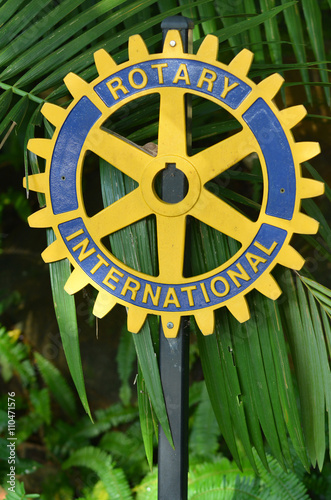 Rotary international sign photo