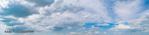 Canvas Print Panorama of clouds on sky