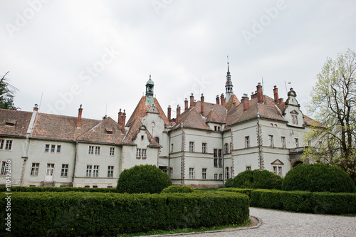 Schonborn hunting castle in Carpaty,Transcarpathia,Ukraine. Bui