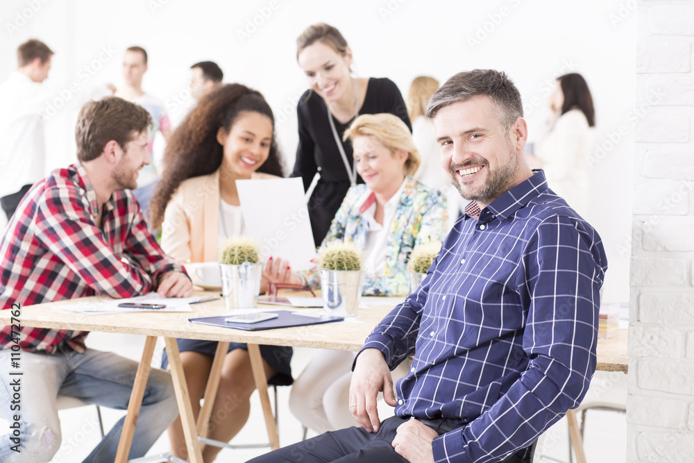 Positive atmosphere at work Positive atmosphere at work