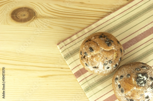 cupcakes with chocolate drops
