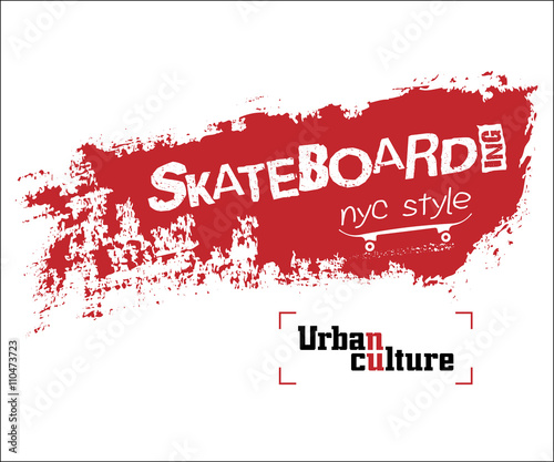 New York city Typography Graphics. Fashion stylish printing design for sportswear apparel. NYC skateboarding original wear. Concept  modern graphic style for different print production. Grunge. Vector