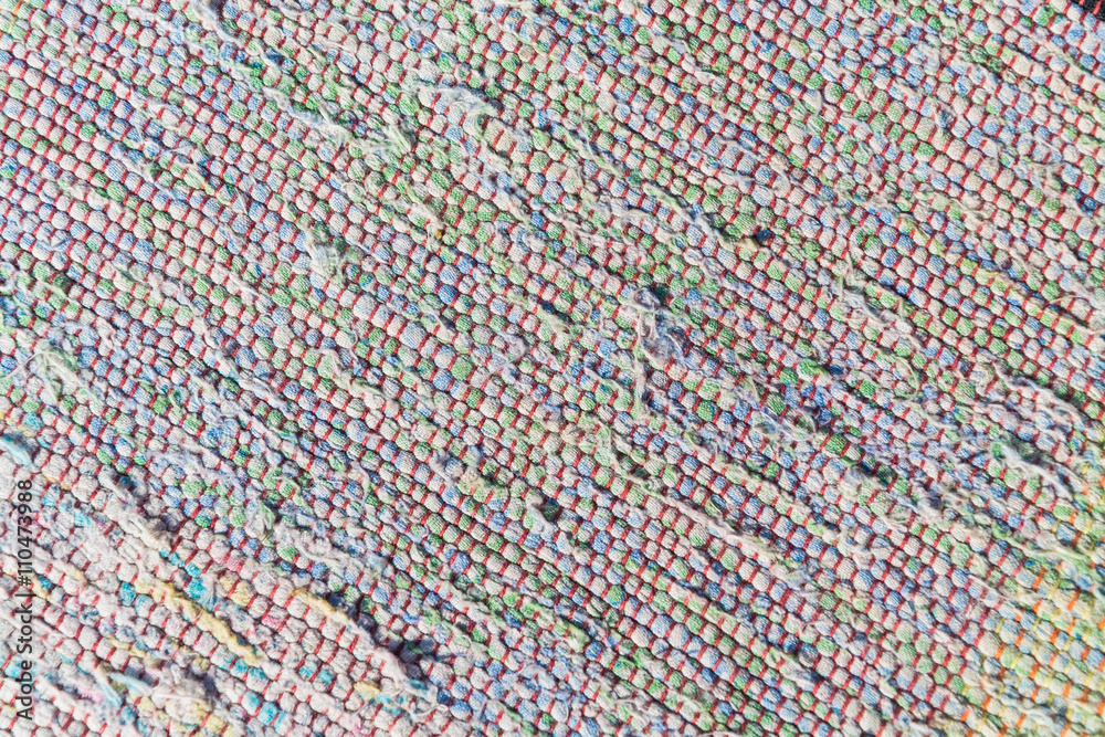 texture of woven cotton white, red, blue thread texture of woven cotton white, red, blue thread