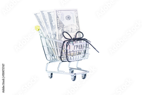 Canvas Print Grocery shopping on a shoestring budget