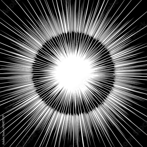 Sun ray or star burst Comic radial lines background
