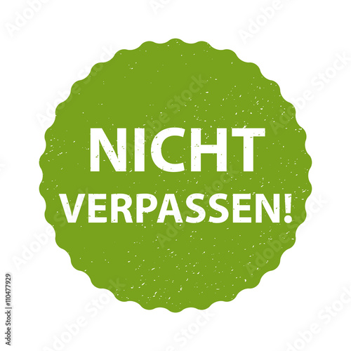 Nicht verpassen! Sticker