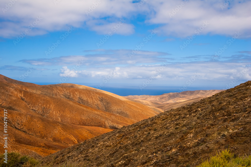 betancuria volcanic Fuerteventura island Canary Spain