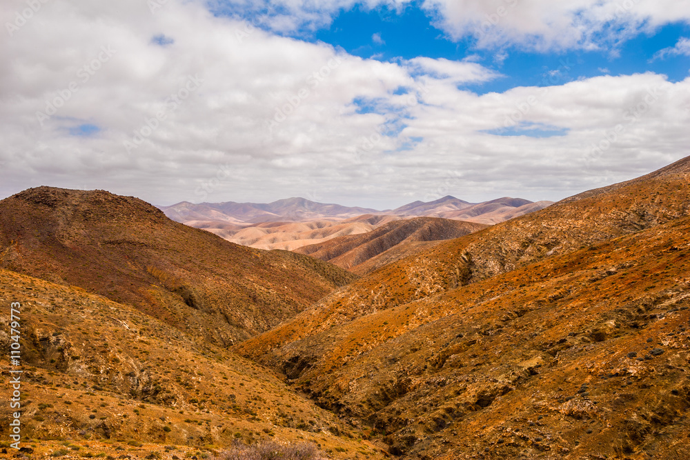 betancuria volcanic Fuerteventura island Canary