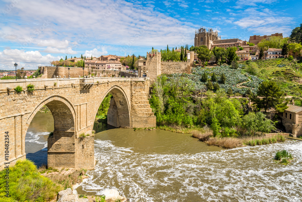 Bridge San Martin over Tajo River in Toledo