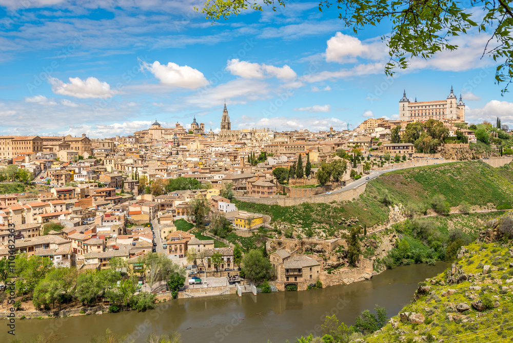 View at the Toledo old Town with Tajo river