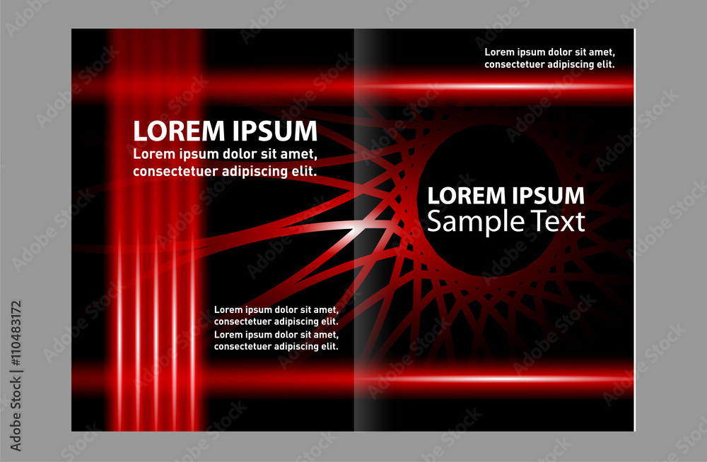 Fototapeta premium Vector template brochure