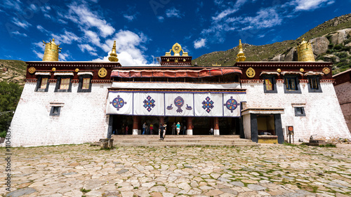 Main Assembly hall of Sera monastey, Lhasa, Tibet. photo