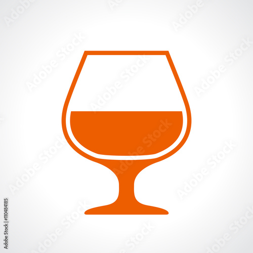 Glass of cognac