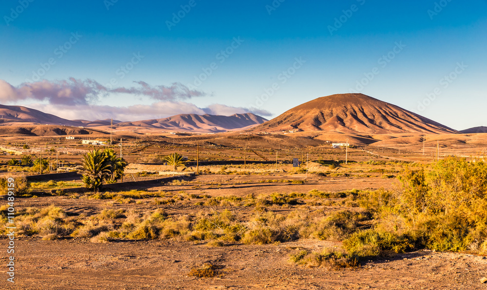 Landscape In Fuerteventura, Canary Islands, Spain