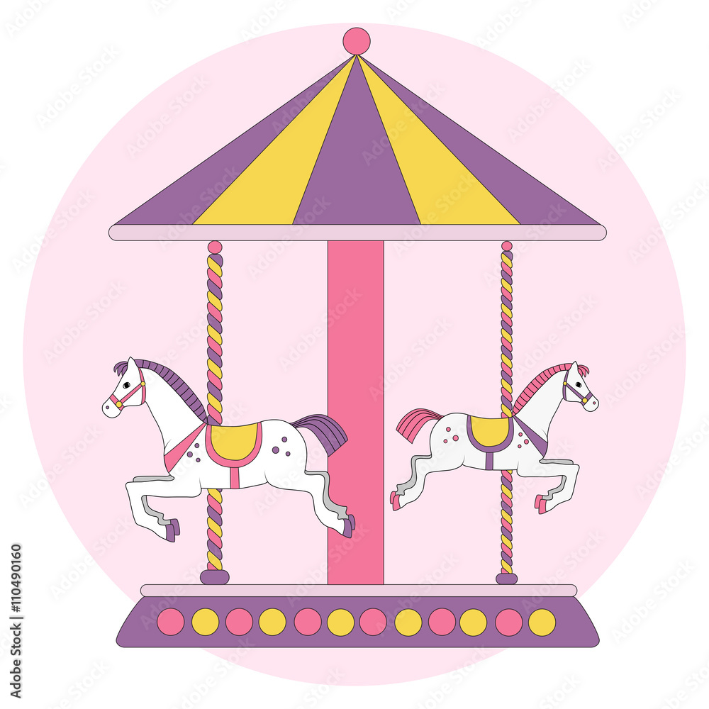 Fototapeta premium children's carousel