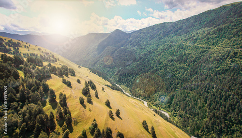 mountain from above