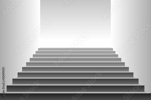 Stairs. detailed illustration of black stairs, eps10 vector © 7razer