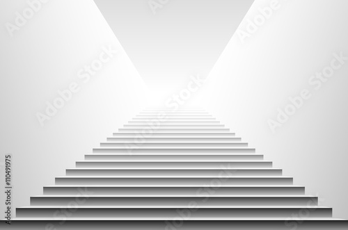 Stairs Vector. Stairs. detailed illustration of black white stairs  eps10 vector