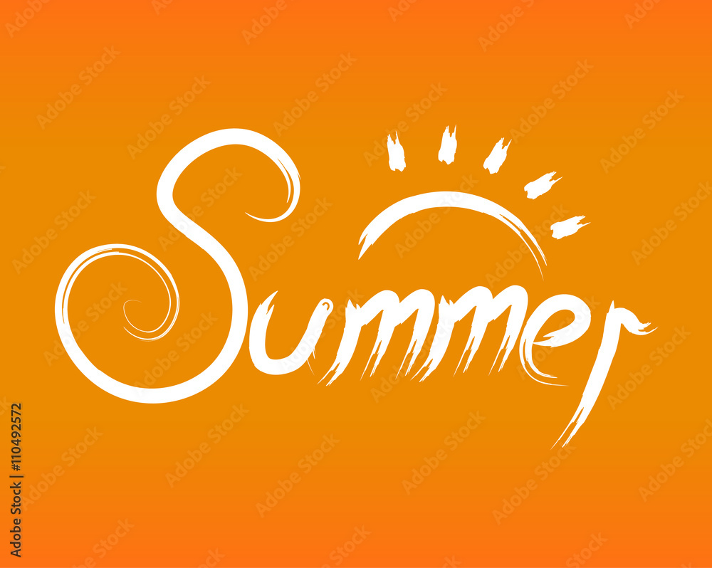 Premium Vector  Summer time text banner template