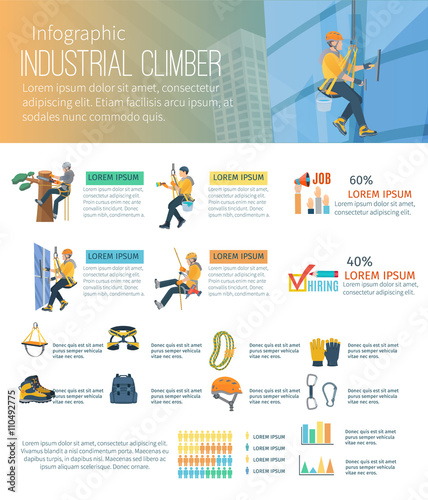 Infographic Climber Illustration