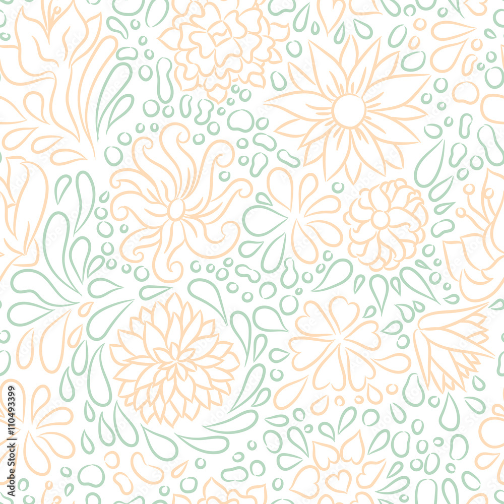 Vector flower pattern. Vector flower pattern.