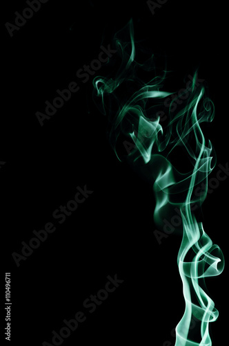 Curls / trails of smoke captured and coloured