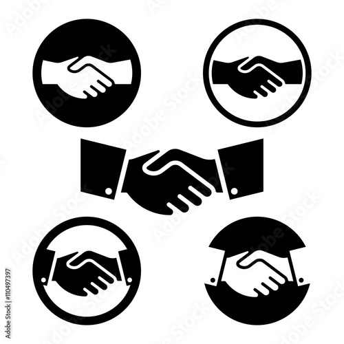 Hand Shake Symbol set