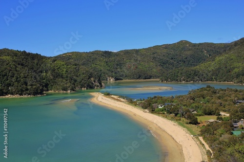 Beautiful landscape in the Abel Tasman National Park